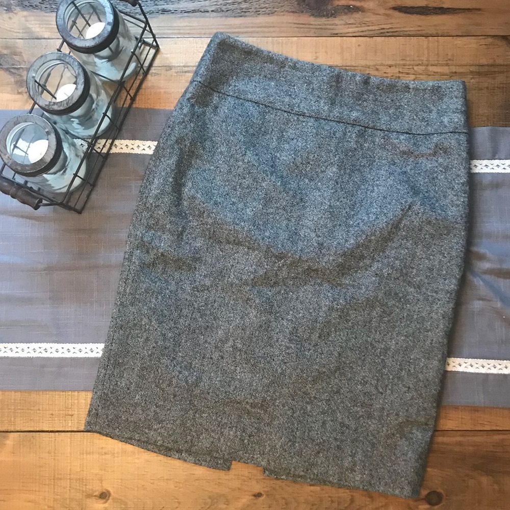 Banana Republic Stetch Grey Pencil Skirt, 4